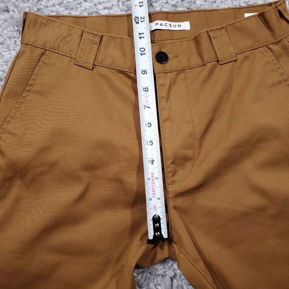 READ PacSun Straight Leg Double Knee Pants Men's 30 x 30 Tan Brown Stretch - Picture 11 of 11